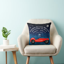 Jongenskamer klassieke auto hou van je naar de maa kussen