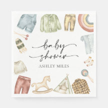 Jongenskleding Baby shower servetten
