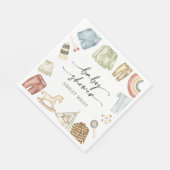 Jongenskleding Baby shower servetten (Hoek)