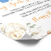 Jongenskleding Pompoen Baby shower Baby Sock Hunt Poster (Hoek)