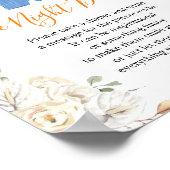 Jongenskleding Pompoen Baby shower Late Night Luie Poster (Hoek)