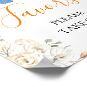 Jongenskleding Pompoen Herfst Baby shower Favors Poster (Hoek)