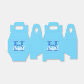 Jongensnaam Aangepaste geplakte letter H Aangepast Bedankdoosjes (Uitgevouwen)