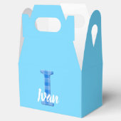 Jongensnaam Aangepaste geplakte letter I Aangepast Bedankdoosjes (Geopend)