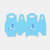 Jongensnaam Aangepaste geplakte letter J Aangepast Bedankdoosjes (Uitgevouwen)