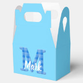 Jongensnaam Aangepaste geplakte letter M Aangepast Bedankdoosjes (Geopend)
