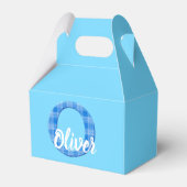 Jongensnaam Aangepaste geplakte letter O Aangepast Bedankdoosjes (Voorkant Zijde)