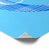 Jongensnaam Aangepaste geruite letter C Poster (Hoek)