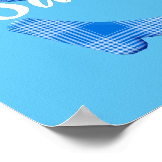 Jongensnaam aangepaste karode letter S Poster (Hoek)