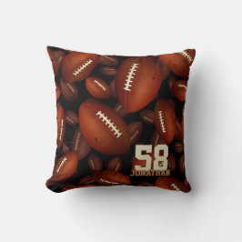 Jongensnaam en trui nummer football kussen