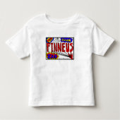 Jongensnaam Finneus Spider Web Superkrachten Kinder Shirts (Voorkant)