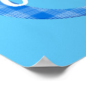 Jongensnaam op maat geruite letter O Poster (Hoek)