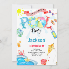 Jongenspool uitnodiging