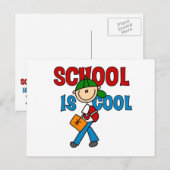Jongensschool is cool briefkaart (Voorkant / Achterkant)