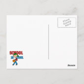 Jongensschool is cool briefkaart (Achterkant)