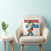 Jongensschool is cool kussen (Stoel)