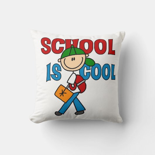 Jongensschool is cool kussen (Voorkant)