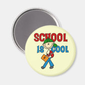 Jongensschool is cool magneet (Voorkant / Achterkant)