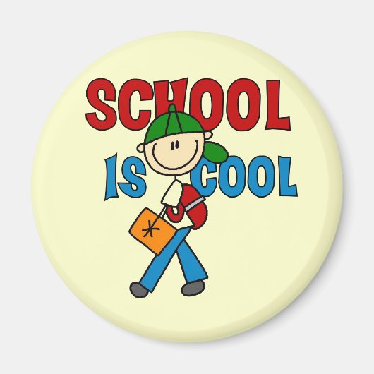 Jongensschool is cool magneet (Voorkant)