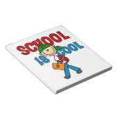 Jongensschool is cool notitieblok (Schuin)