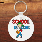 Jongensschool is cool sleutelhanger (Voorkant)