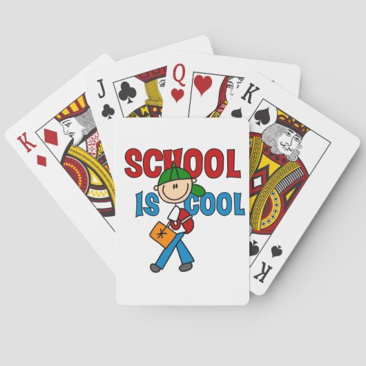 Jongensschool is cool speelkaarten (Achterkant)