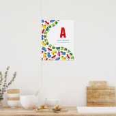 Jongensspeelgoed Vervoer Aangepaste Baby Kraam Kun Poster (Keuken)