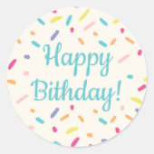 Jongensverjaardag - Donut Party - Sticker 3 (Voorkant)