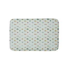 Jongenswagen, voertuigpatroon badmat