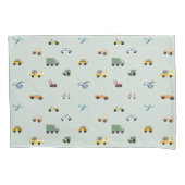 Jongenswagen, voertuigpatroon kussensloop (Voorkant)