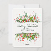 JONGER EN GOEDE JAAR FEESTDAGENKAART (Achterkant)