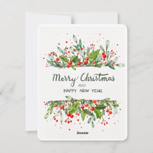 JONGER EN GOEDE JAAR FEESTDAGENKAART (Achterkant)