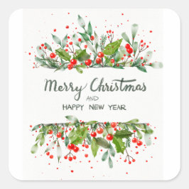 JONGER EN GOEDE JAAR VIERKANTE STICKER