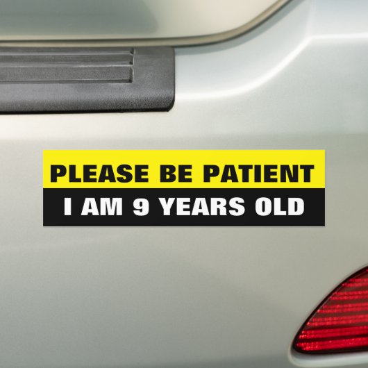 jongere bestuurder bumpersticker (Op auto)