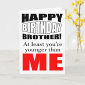 Jongere dan mijn verjaardag kaart (Gele Bloem)