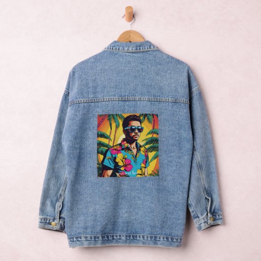 Jongere Hawaïaanse mannen Denim Jacket (Hangar)