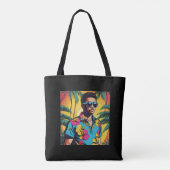 Jongere Hawaïaanse mannen Tote Bag (Achterkant)