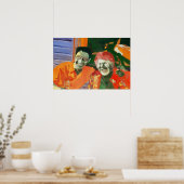 JONGEREN EN BEAUTY DELEN EEN LAUW POSTER (Keuken)