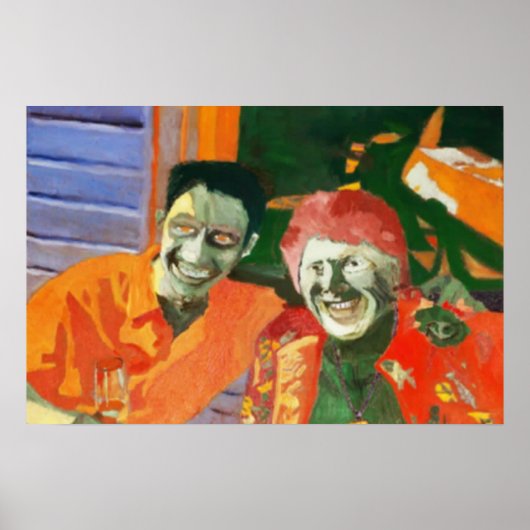 JONGEREN EN BEAUTY DELEN EEN LAUW POSTER (Voorkant)