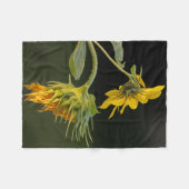 Jongeren en Leeftijd Zonnebloem Fleece Deken (Voorkant (Horizontaal))
