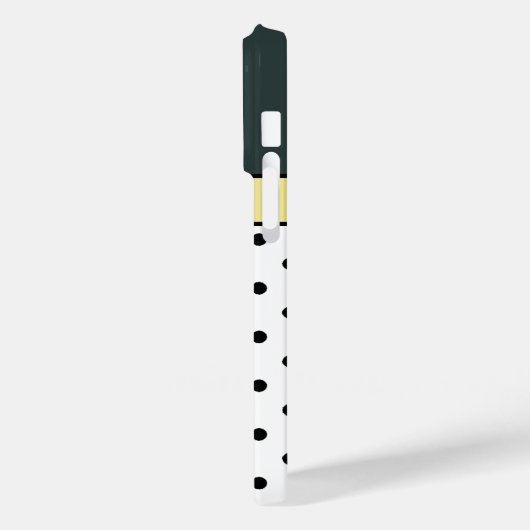 Jongeren groene witte en zwarte pooldots Case-Mate iPhone case (Achterkant / Links)