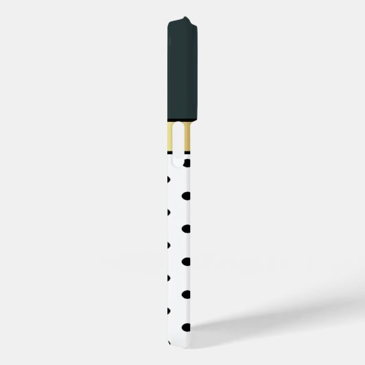 Jongeren groene witte en zwarte pooldots Case-Mate iPhone case (Achterkant / Rechts)