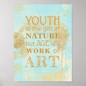 Jongeren is het geschenk van de Natuur, maar Leeft Poster (Voorkant)