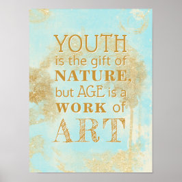 Jongeren is het geschenk van de Natuur, maar Leeft Poster