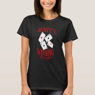 Jongeren met tante Kansspelen Aunti T-shirt