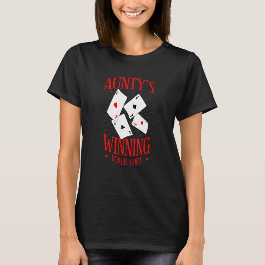 Jongeren met tante Kansspelen Aunti T-shirt (Voorkant)