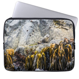 Jongeren pit op de rots laptop sleeve