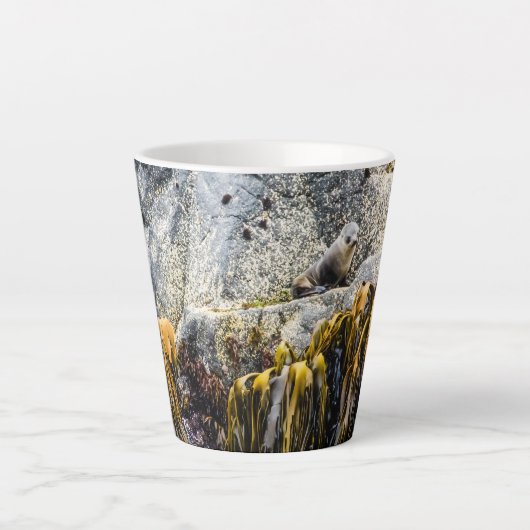 Jongeren pit op de rots latte mok (Voorkant)