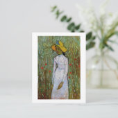 Jongerenachtergrond van Wheat Van Gogh Fine Art Briefkaart (Staand voorkant)