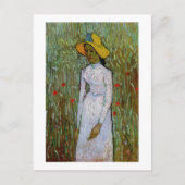 Jongerenachtergrond van Wheat Van Gogh Fine Art Briefkaart (Voorkant)